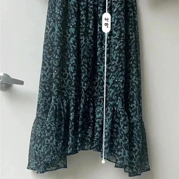 Misa Los Angeles Rashida Maxi Dress - Green Floral on Black- Size S - Picture 16 of 16